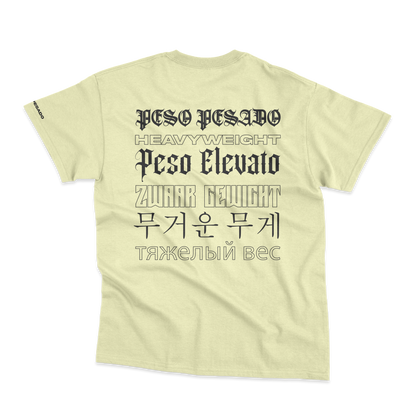 Polera Peso Pesado idiomas