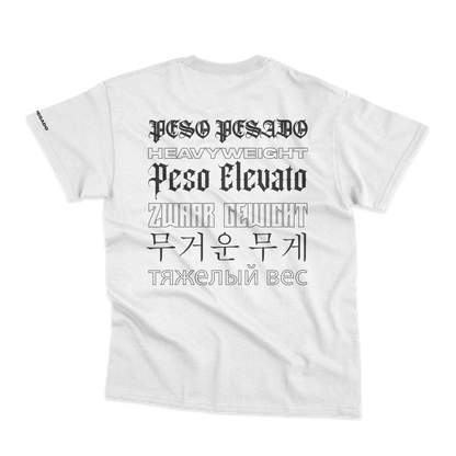 Polera Peso Pesado idiomas