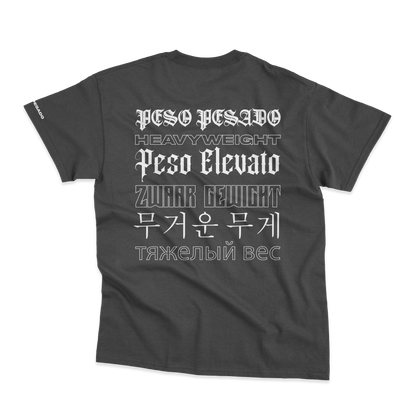 Polera Peso Pesado idiomas
